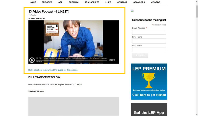 Luke's-podcast